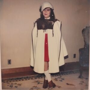 Vintage Import, wool/nylon cape-young girls